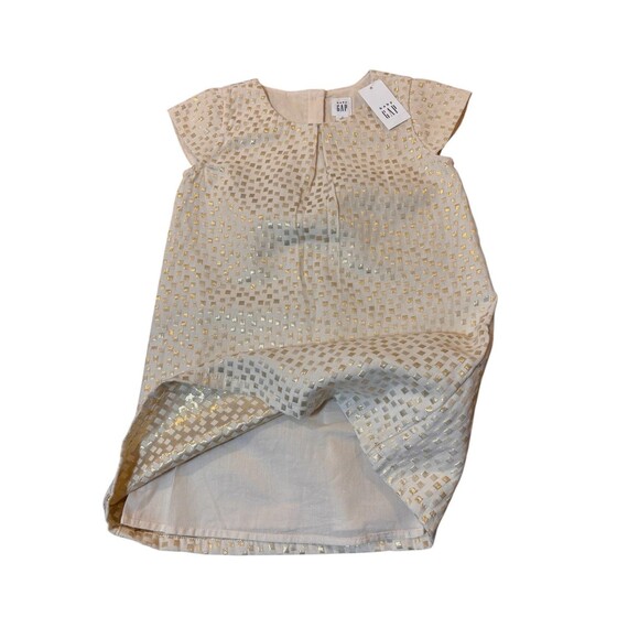 GAP Toddler Girls Metallic Jacquard Shift Dress 3T NWT Holiday Party - Picture 2 of 4